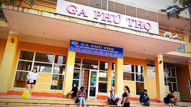 Thời gian tàu chạy ga Phú Thọ - Thị xã Phú Thọ Phú Thọ
